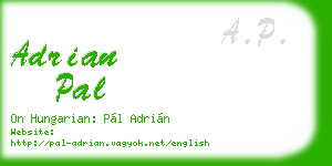 adrian pal business card