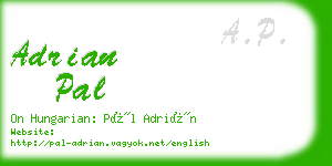 adrian pal business card
